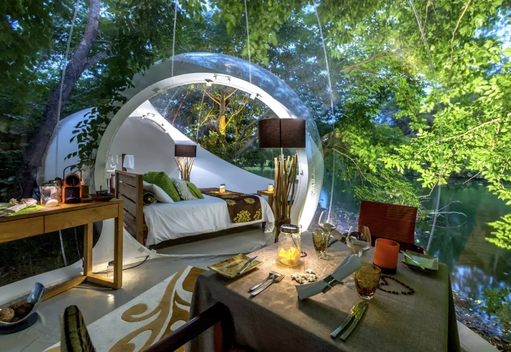inflatable tent looks like bubble