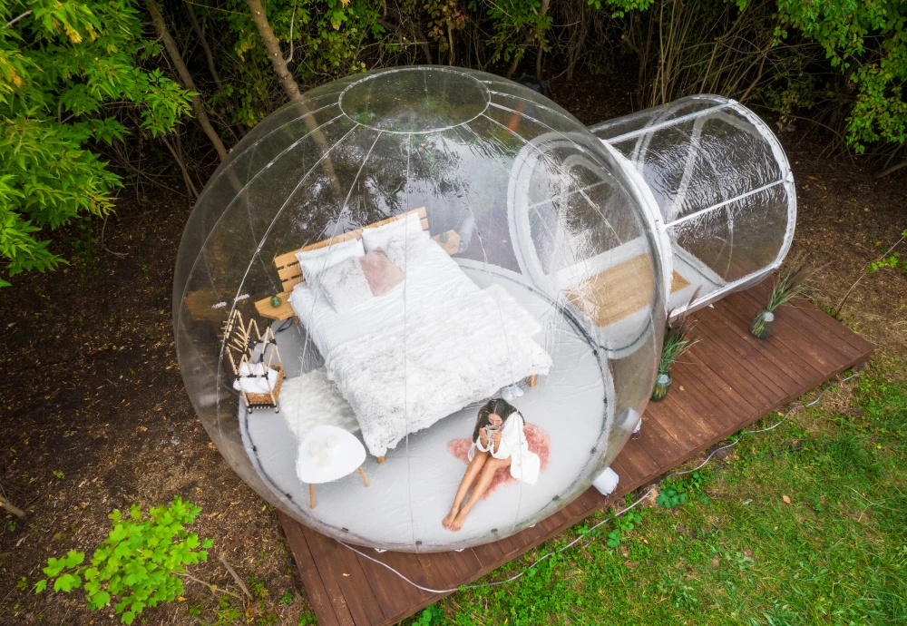 clear inflatable bubble tent